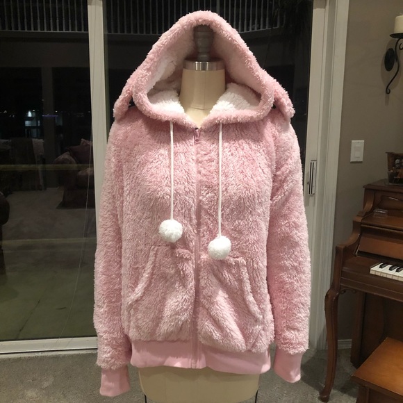 cozy zoe Jackets & Blazers - Super Cute Bunny Ear Coat